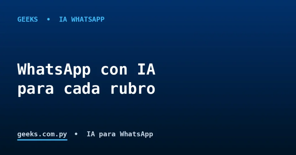 Automatización de WhatsApp con IA: qué puede hacer en cada tipo de negocio